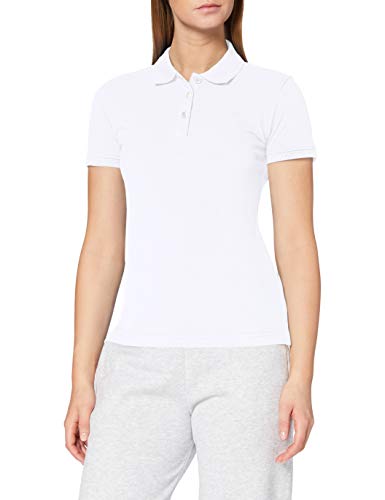CliQue Damen Regular Fit Poloshirt,weiß, 38 EU (Herstellergröße:Medium) von Clique