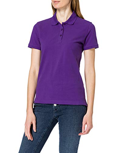 CliQue Damen Regular Fit Poloshirt,Purple (Bright Lilac), 42 EU (Herstellergröße:X-Large) von Clique