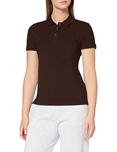 CliQue Damen Regular Fit Poloshirt,Brown (Dark Mocca), 36 EU (Herstellergröße:Small) von Clique