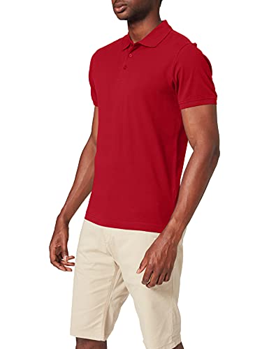 CliQue Herren Classic Lincoln Polo Polohemd, rot, XXL von Clique