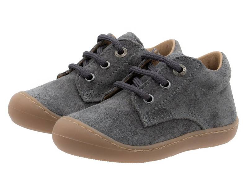 Clic Clic Lauflernschuhe Schuhe für Kinder aus Leder Grau 9291 Schnürschuh von Clic