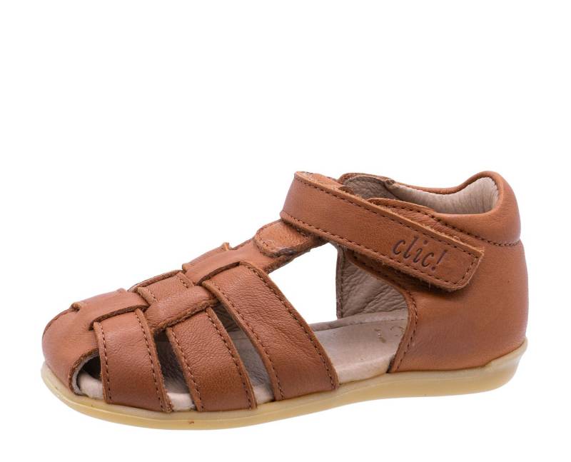 Clic Clic Sandalen Lauflernschuhe Kleinkind Leder Braun Cognac9737 Sandalette von Clic