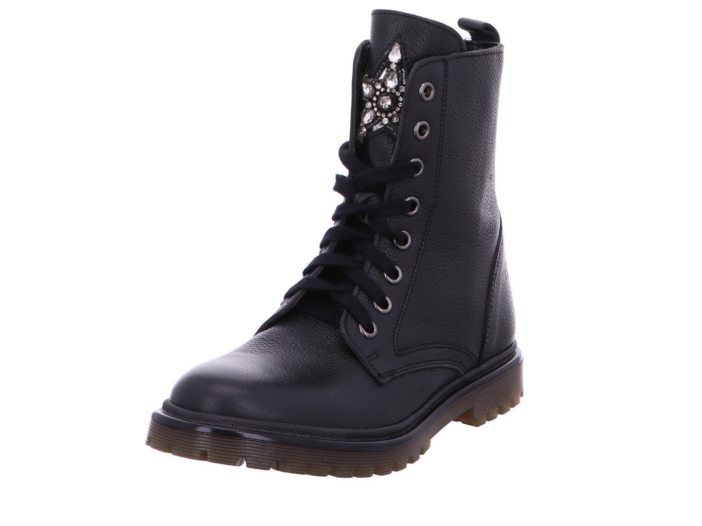 Clic K Schnür Boot Mädchen schwarz Schnürboots von Clic