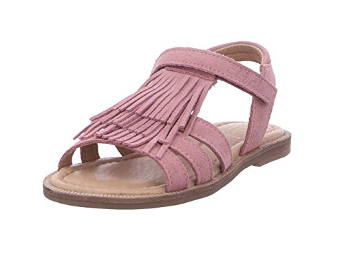 clic! Mädchen Sandalen Schuhe Sandale Veloursleder Kinderschuhe uni sandale fransen römersandale leder von Clic!