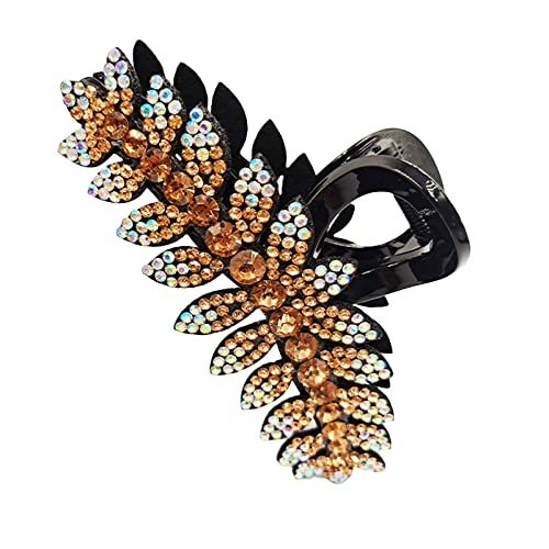 1PCS Haarnadel Damen Haarnadel Geeignet für dickes Haar Neutrale Farbe Quadratische Haarnadel Geeignetes Haarzubehör Clip Haarspange Volumen Multi Hinterkopf Glänzend Voll TRs428 von Clicitina