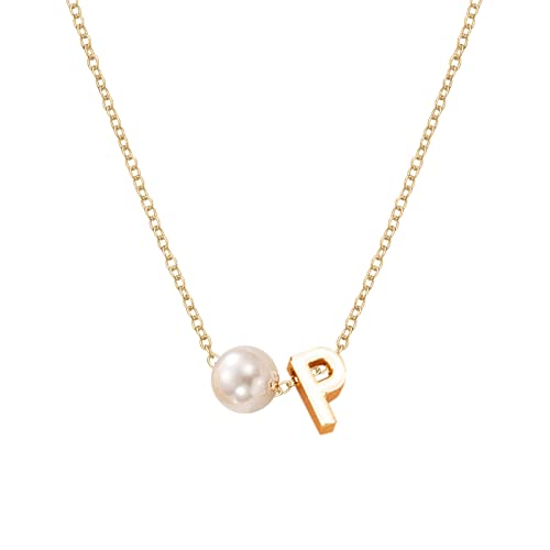 26 Initial Perlenkette für Frauen Silberketten für Frauen AZ 26 Alphabet Initial Halsketten für Teen Girls Schmuck Ketten Und Ohrringe Set (3-P, One Size) von Clicitina