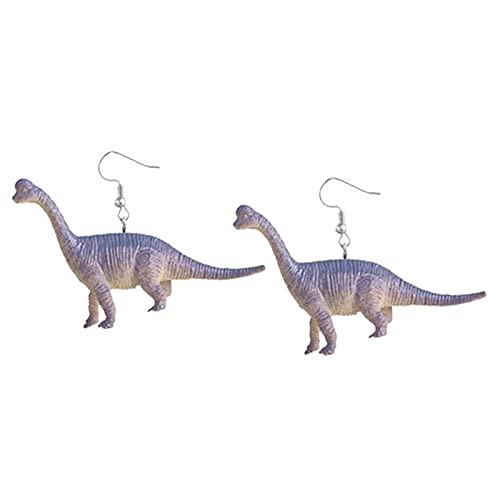 Clicitina Ginko Ohrringe Harz Damen Ohrringe Anhänger Süße Ohrringe Mädchen Ohrringe Dinosaurier Dinosaurier Farbige Anhänger Dinosaurier Ohrringe (D, One Size) von Clicitina