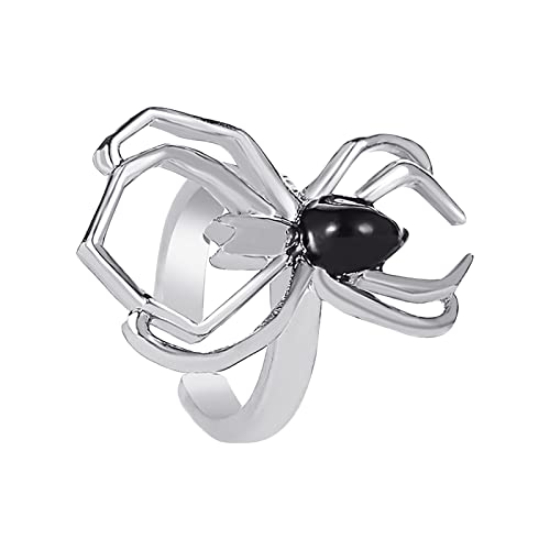 Clicitina Halloween-Ohrclip für Teenager-Mädchen, minimalistische Piercing-Ohrstecker, Trendige Ohrringe Ohrringe Fake Plugs (Silver-6, One Size) von Clicitina