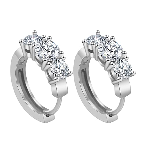 Clicitina Hundepfoten Ohrringe Rose Gold Hochzeit Persönlichkeit für Frauen Ohrstecker Diamantbesetzte Ohrringe Ohrringe (B-Silver, One Size) von Clicitina