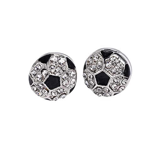 Clicitina Ohrringe, Geschenk, Geschenke für Spieler, Ohrringe, Ball, Papa, Basketball, Senioren, Ideen für Mädchen, Mutter, Strass, Teamspiel, Korb, Tasche Ohrringe Silber Männer (E #2, One Size) von Clicitina