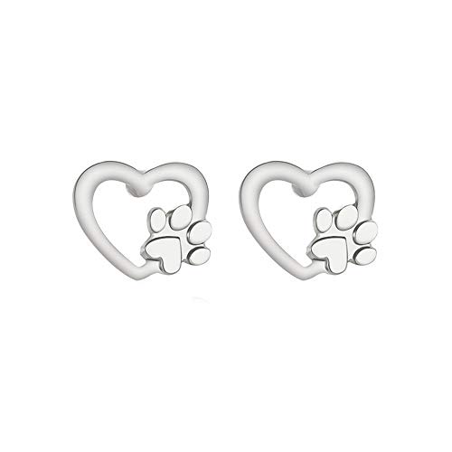 Clicitina Ohrringe Klaue Katze Gold Bärentatze Niedlicher Ohrring Tier Silber Ohrstecker Für Frauen Hund Ohrringe VZ771 (2-Silver, One Size) von Clicitina