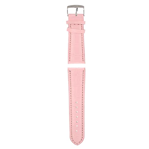 Clicitina Qualitätshandschlaufe, weiches Band, Schweißband, Stahlschnalle, 18 mm Leder, hohe Herrenuhr BI601 (Pink #2, One Size) von Clicitina