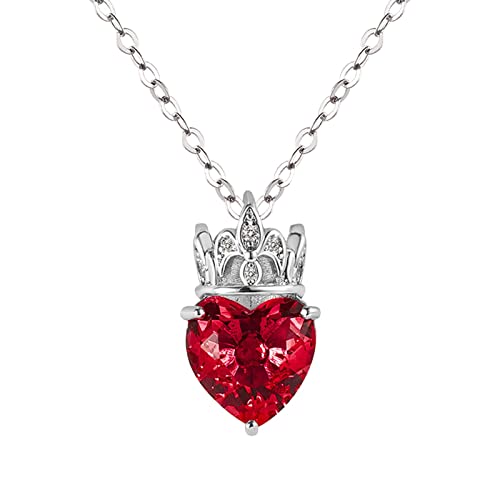 Für Tochter Halsketten Party Teen Geschenk Kristall Geburtstag Für Mädchen Nichte Herz Frauen Schmuck Halskette Enkelin Prinzessin Anhänger Mädchen Halsketten & Halskette Seestern (Red, One Size) von Clicitina