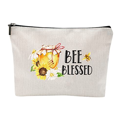 Make-up-Tasche mit Wilden Blumen, Vintage-Blumen-Kosmetiktasche, Beste Geschenkidee für Liebhaber, Teenager-Mädchen, Frauen, inspirierende Geburtstagsgeschenke für Teenager-Mädchen, Frauen TRs332 von Clicitina