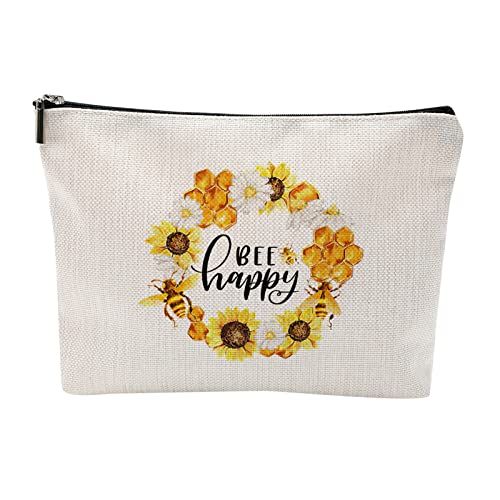 Make-up-Tasche mit Wilden Blumen, Vintage-Blumen-Kosmetiktasche, Beste Geschenkidee für Liebhaber, Teenager-Mädchen, Frauen, inspirierende Geburtstagsgeschenke für Teenager-Mädchen, Frauen TRs332 von Clicitina