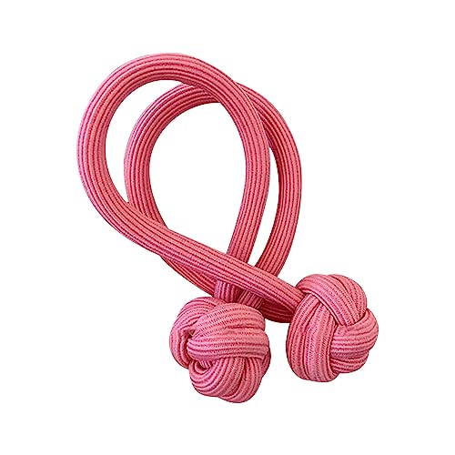 Rote koreanische Version des Gummiband-Haargummis für Damen, dick und langlebig, geknotetes Kopfseil, rosa Nylon-Haarseil, hoher Pferdeschwanz TRs559 von Clicitina