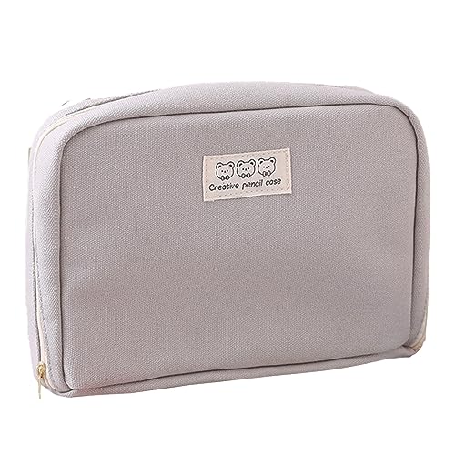 SOq135 Federmäppchen, großes Fassungsvermögen, Reisepass-Tasche, Reißverschluss, Schreibwaren, Aufbewahrung, Make-up-Tasche, Aufbewahrungstasche für Damen, B, Einheitsgröße von Clicitina