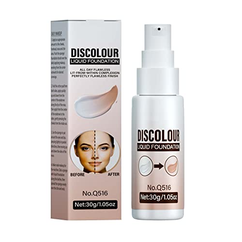 Warm Change Liquid Foundation, aufhellender tragbarer Concealer, langlebig, nicht leicht zu verblassen. Warm Change Skin Tone Foundation Dof949 von Clicitina