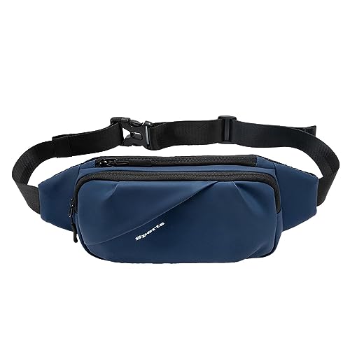 YNz784 Outdoor-Sporttasche für Damen und Herren, Hüfttasche, Handytasche, multifunktional, große Kapazität, Brusttasche, Freizeit, Schultertasche, Crossbody-Tasche, blau, Einheitsgröße, Reiserucksäcke von Clicitina