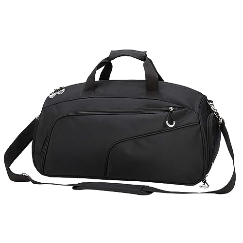 YNz785 Reisetasche, Handtaschen, Sport-Trainingstaschen, nasse und trockene Turnbeutel, kurze Reise, große Kapazität, Gepäcktaschen, Schwarz , Einheitsgröße von Clicitina