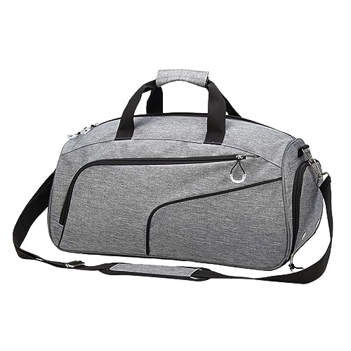 YNz785 Reisetasche, Handtaschen, Sport-Trainingstaschen, nasse und trockene Turnbeutel, kurze Reise, große Kapazität, Gepäcktaschen, grau, Einheitsgröße von Clicitina