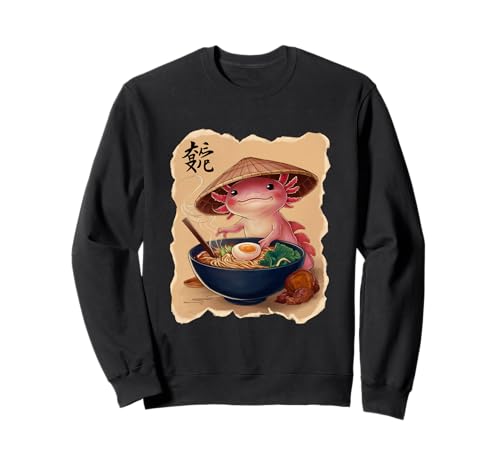 Axolotl Männer Frau Kawaii Essen Ramen Japanisch Axolotl Sweatshirt Axolotl Männer Frau Kawaii Essen Ramen Japanisch Axolotl Sweatshirt von Click For Aesthetic Anime Japanese Noodles Designs