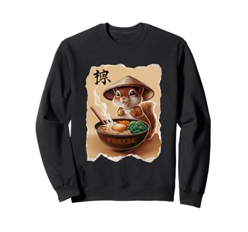 Eichhörnchen Männer Frau Kawaii Essen Ramen Japanisches Eichhörnchen Sweatshirt Eichhörnchen Männer Frau Kawaii Essen Ramen Japanisches Eichhörnchen Sweatshirt von Click For Aesthetic Anime Japanese Noodles Designs