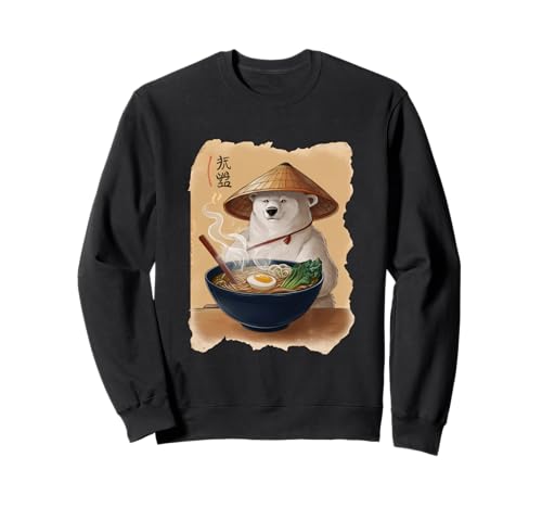 Eisbär Männer Frau Kawaii Essen Ramen Japanischer Eisbär Sweatshirt Eisbär Männer Frau Kawaii Essen Ramen Japanischer Eisbär Sweatshirt von Click For Aesthetic Anime Japanese Noodles Designs