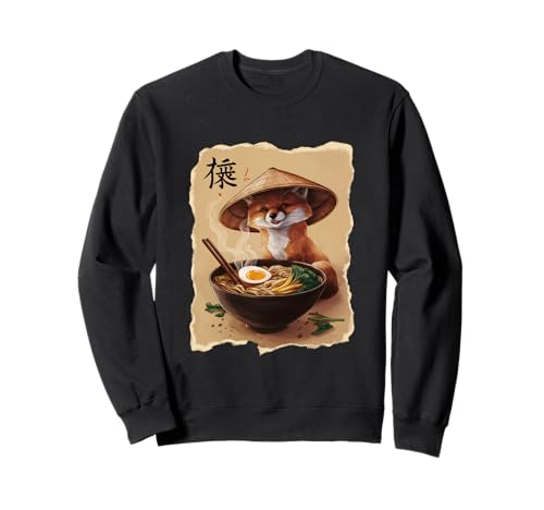 Fox Men Woman Kawaii Eating Ramen Japanischer Fuchs Sweatshirt Fox Men Woman Kawaii Eating Ramen Japanischer Fuchs Sweatshirt von Click For Aesthetic Anime Japanese Noodles Designs