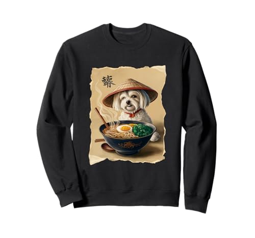 Männer Frau Kawaii Essen Ramen Japanisch Malteser Sweatshirt Männer Frau Kawaii Essen Ramen Japanisch Malteser Sweatshirt von Click For Aesthetic Anime Japanese Noodles Designs