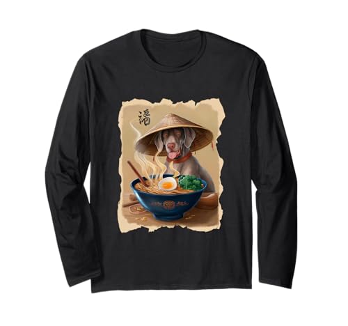 Männer Frau Kawaii Essen Ramen Japanisch Weimaraner Langarmshirt Männer Frau Kawaii Essen Ramen Japanisch Weimaraner Langarmshirt von Click For Aesthetic Anime Japanese Noodles Designs