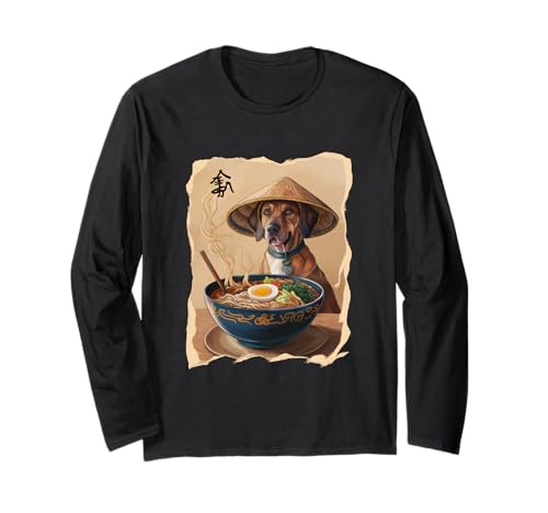 Männer Frau Kawaii isst Ramen Japanese Rhodesian Ridgeback Langarmshirt Männer Frau Kawaii isst Ramen Japanese Rhodesian Ridgeback Langarmshirt von Click For Aesthetic Anime Japanese Noodles Designs