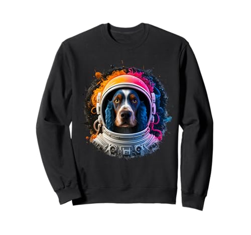 Herren Damen Bunt Space Astronaut Cocker Spaniel Sweatshirt Herren Damen Bunt Space Astronaut Cocker Spaniel Sweatshirt von Click For Cool Space Dog Astronaut Designs