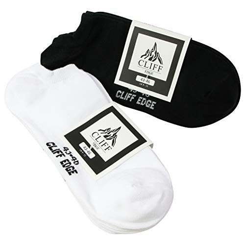 Cliff Edge 12 Paar Sneaker-Socken-Damen-Herren | Füßlinge für Mann und Frau | 39-42 | Weiß von Cliff Edge