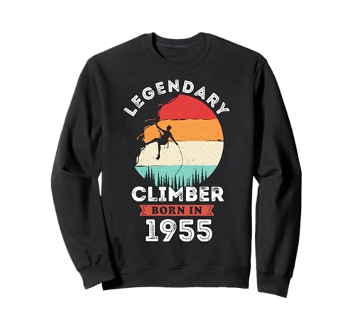 Legendary Climber Born in 1955, 70th Birthday Men Sweatshirt Legendary Climber Born in 1955, 70th Birthday Men Sweatshirt von Climber 1955 Legends Gifts for Mens 70th Bday
