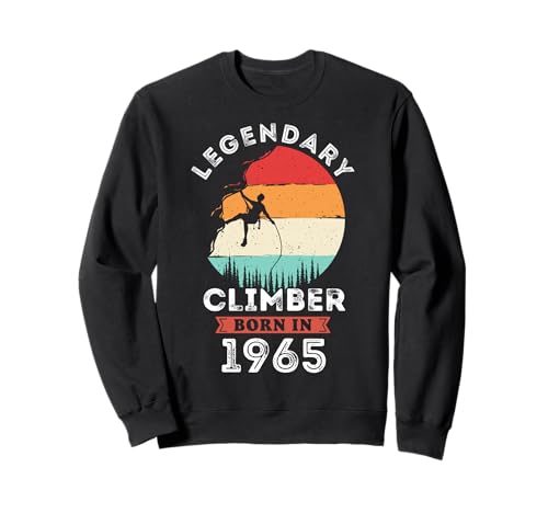Legendary Climber Born in 1965, 60th Birthday Men Sweatshirt Legendary Climber Born in 1965, 60th Birthday Men Sweatshirt von Climber 1965 Legends Gifts for Mens 60th Bday