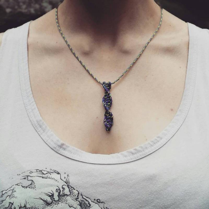 Klettern/Marine Schnur Anhänger Halskette - Handgefertigt Klettern/Marine Schnur Anhänger Halskette - Handgefertigt von ClimbersStudio