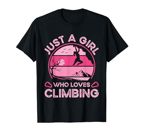 Nur ein Mädchen, das Klettern liebt Lustiger Boulderfelsenkletterer T-Shirt Nur ein Mädchen, das Klettern liebt Lustiger Boulderfelsenkletterer T-Shirt von Climbing Shirt Rock Climber Gifts Women Men Kids