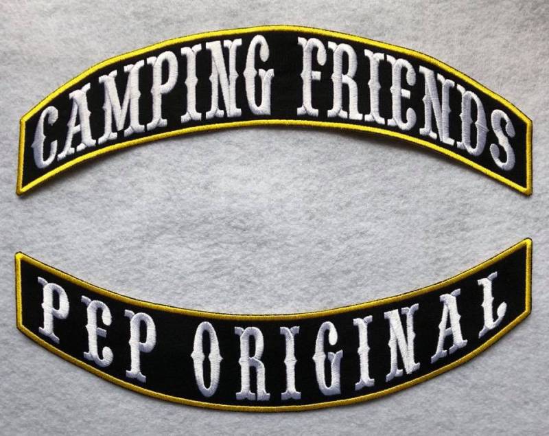 Individuell Gesticktes 12" Motorrad Flicken Set Twill Rocker Zum Aufbügeln von ClinchCustoms