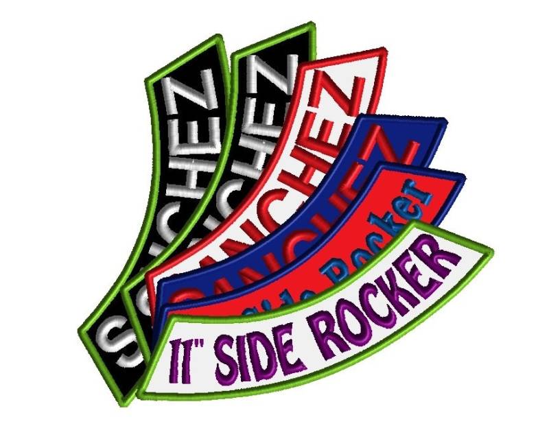 Benutzerdefinierte 11 "Gestickter Side Rocker Patch - Aufnäher Für Die Motorradjacke von ClinchCustoms