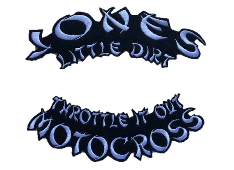 Individuell Gestickter Biker-Filzaufnäher Laser-Cut-Rocker, Zum Aufbügeln von ClinchCustoms