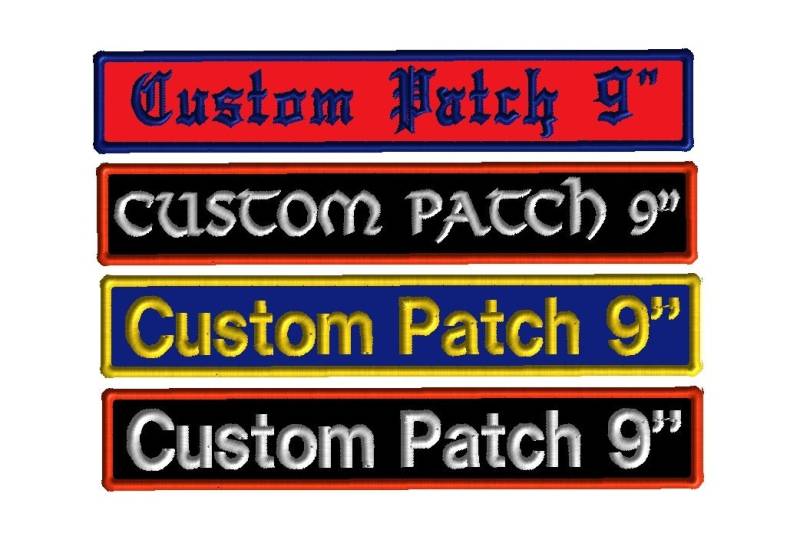 Individuell Gesticktes Namenspatch Aufbügelbares Twill-Abzeichen | 22 cm von ClinchCustoms