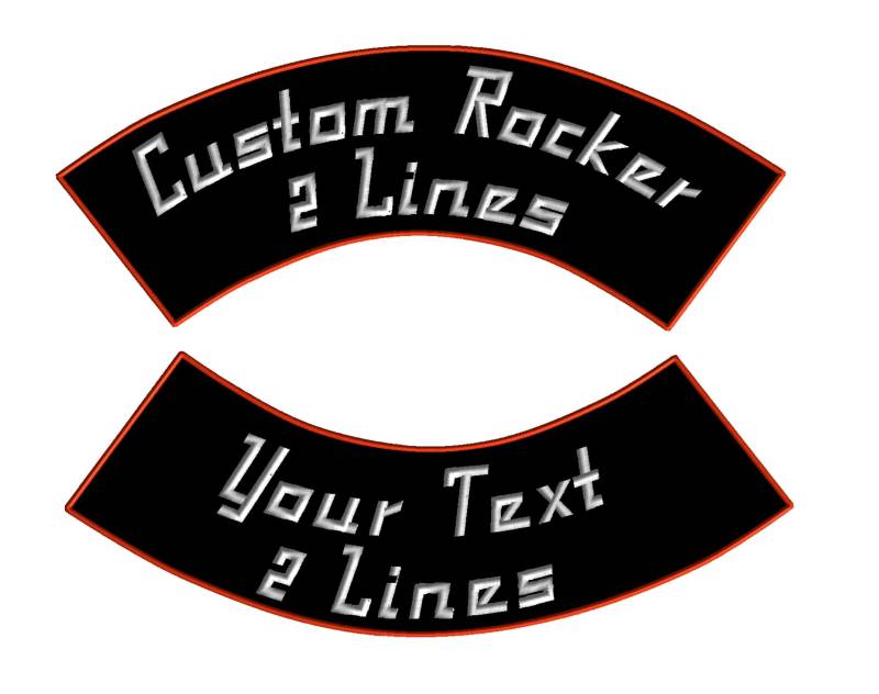 Individuell Gestickter Rocker Patch Großer Aufnäher Aus Twill von ClinchCustoms