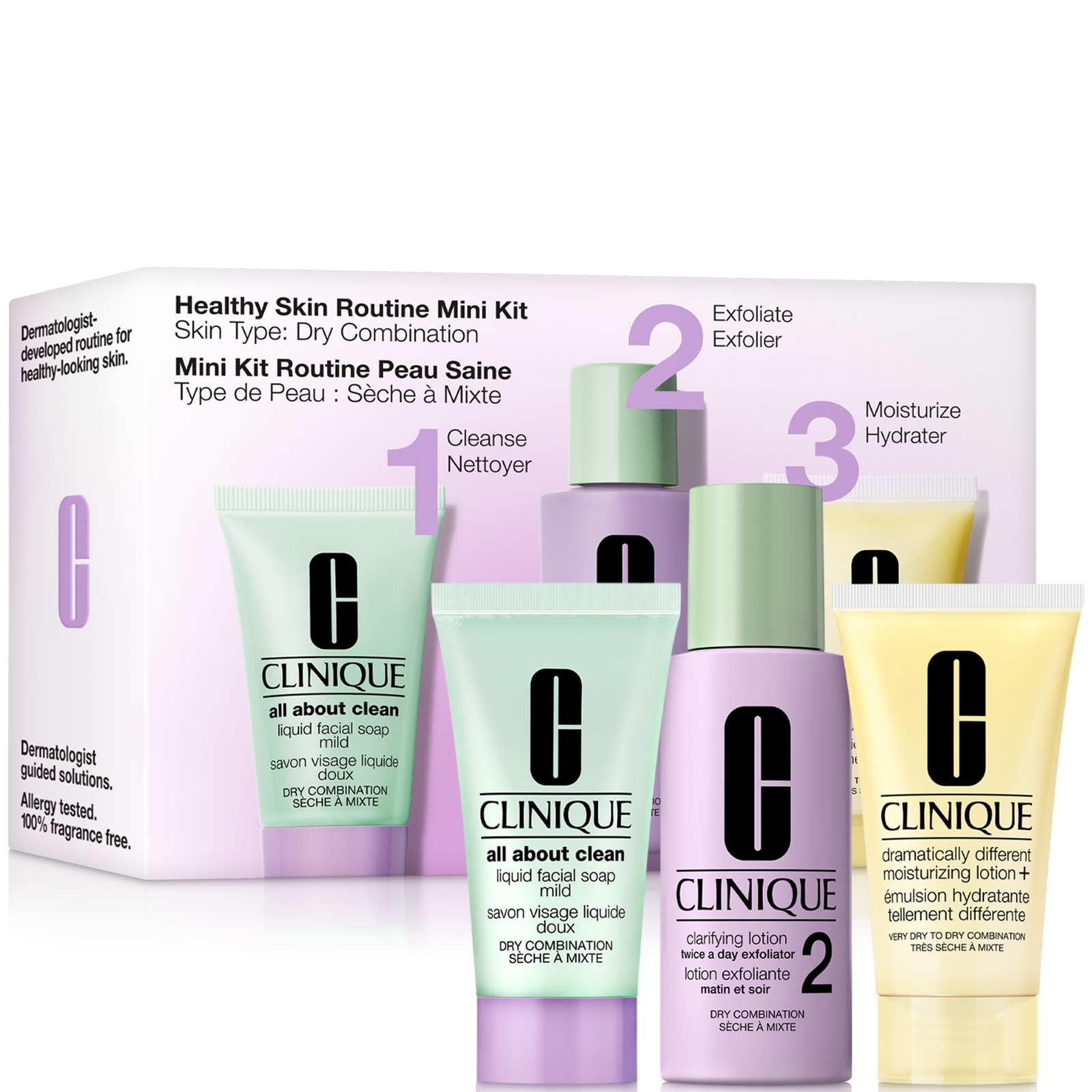 Clinique Healthy Skin Routine Mini Kit Skin Type: Dry Combination von Clinique