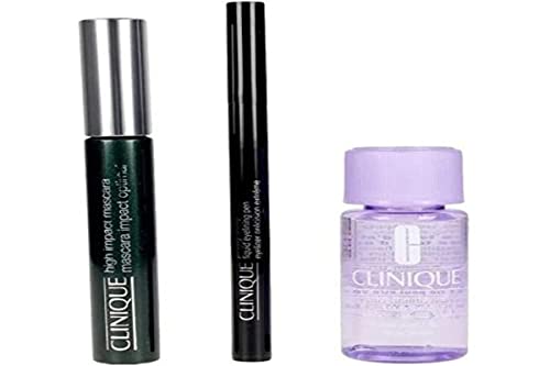 Clinique High Impact Mascara Set (Mascara 01 Black, 7 ml+Makeupentferner, 30 ml+Eyeliner, 0.34g), 37.34 ml von Clinique