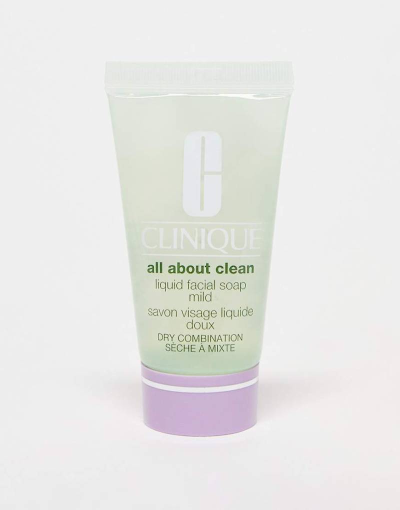 Clinique - Mini All About Clean Liquid Facial Soap Mild - Milde Flüssigseife in Reisegröße - 30ml-Keine Farbe von Clinique