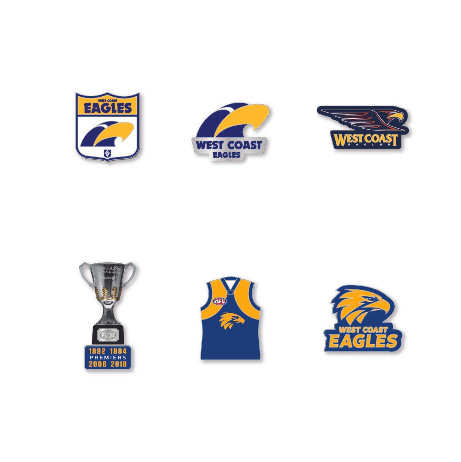 West Coast Adler Afl Pin Set von ClinksAustralia