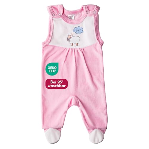 Clinotest Baby Strampler, Nickiplüschstrampler, Strampler, 100% Baumwolle (62/68, Pink) von Clinotest