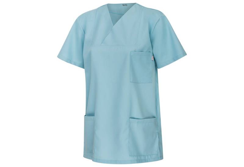 Clinotest Funktionsbluse Schlupfkasack/Faltkragenhemd „Anna/Anton“, Coolcel-Stoff, atmungsaktiv von Clinotest