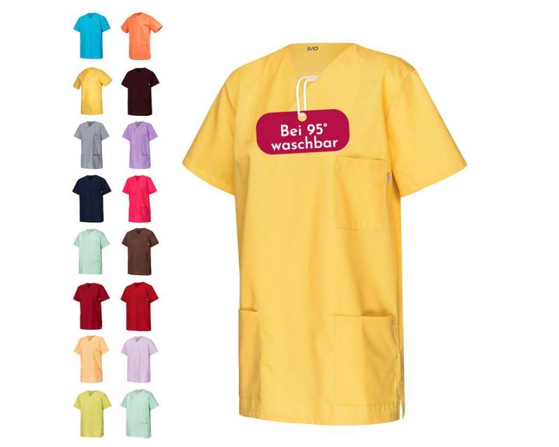 Clinotest Funktionsbluse Kasack Damen & Herren - 95 Grad waschbare, kochfest ohne einzulaufen (1-tlg) Schlupfkasack aus Baumwolle & Polyester - Berufsbekleidung für Pflege von Clinotest